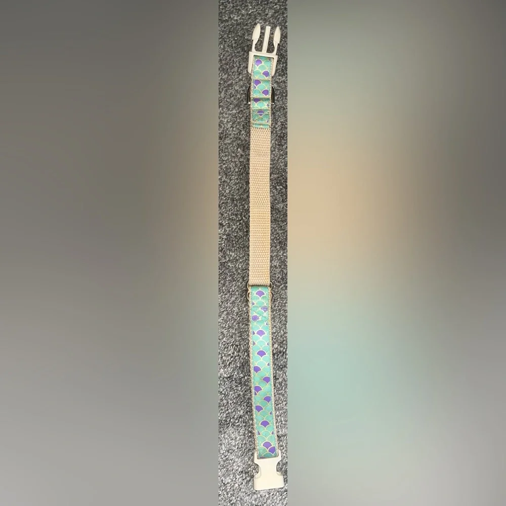 Purple & Teal Mermaid Dog Collar